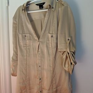 Silky Champagne Blouse